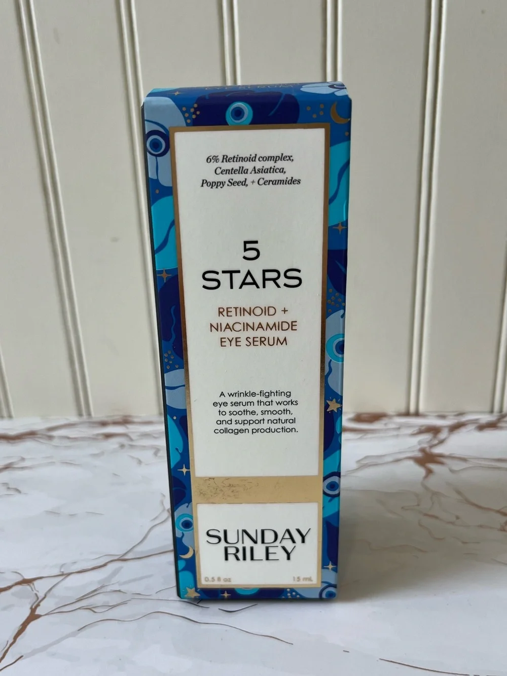 Sunday Riley 5 Stars Retinoid + Niacinamide Eye Serum – 0.5 fl oz – New in Box